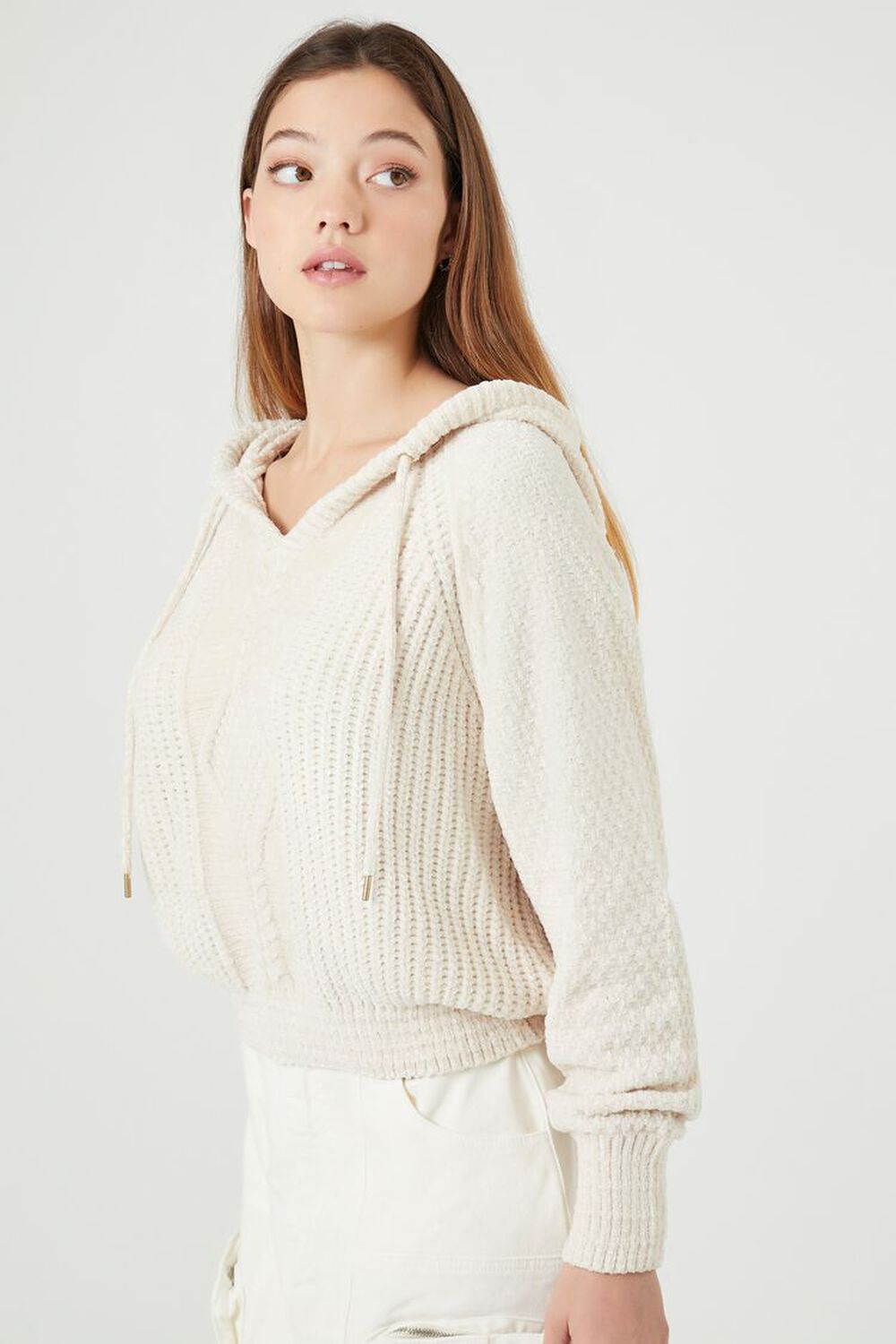 Cropped Hooded Sweater